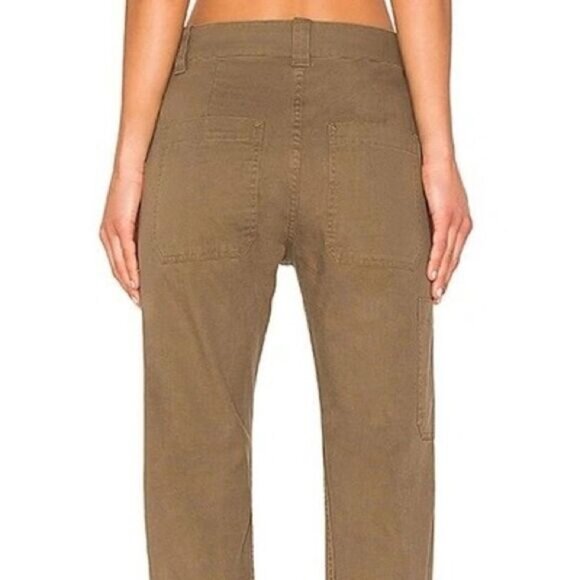 Revolve Vince Military Cotton Ankle Pants Olive Sz 2 30 W - Picture 4 of 9